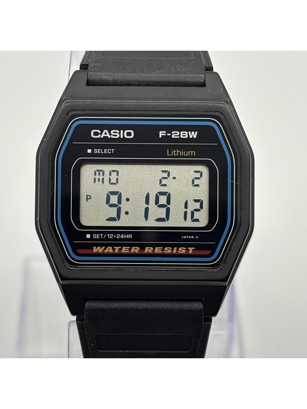 Casio F-28W Module 1156 Black Digital Watch Discontinued New Battery